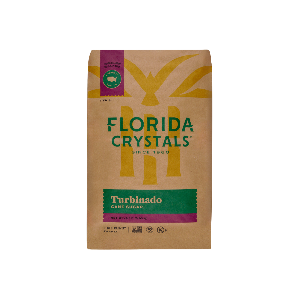 FLORIDA CRYSTALS TURBINADO CANE SUGAR