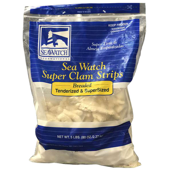 SEAWATCH SUPER CLAM STRIPS BREADED - US Foods CHEF'STORE