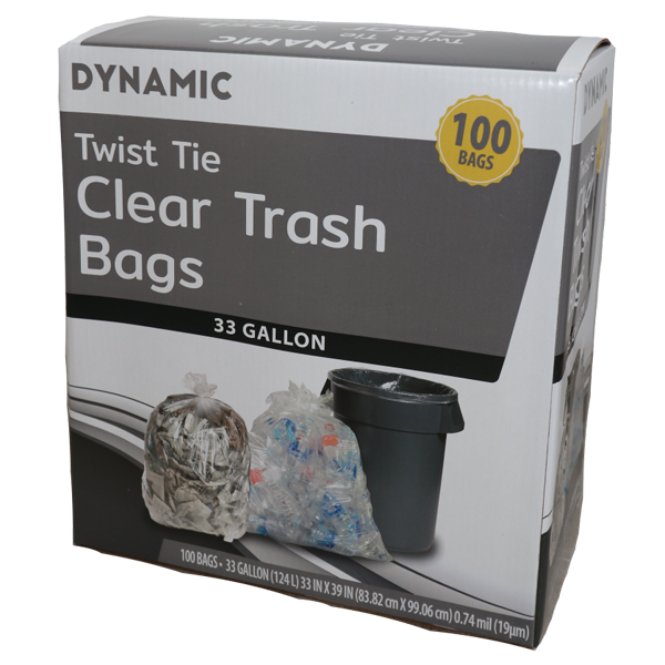 Good 'n Tuff 45-Gallons Clear Plastic Can Twist Tie Trash Bag (250