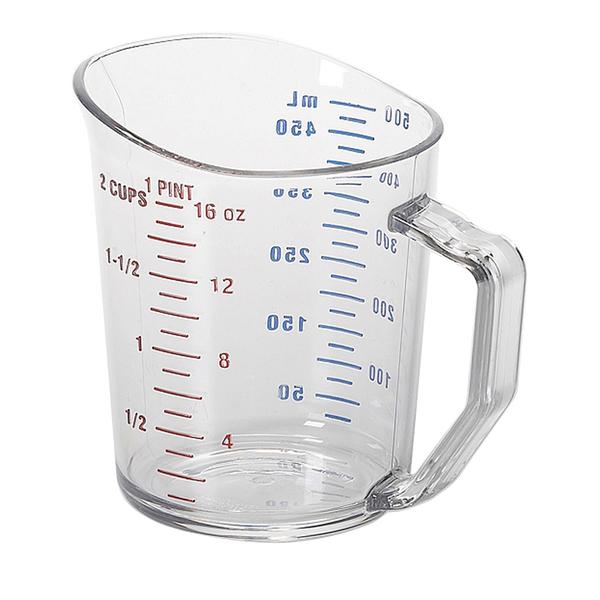 Restaurantware 16 Oz Flexible Measuring Cup,1 Heat-Resistant Rubber  Measuring Cup-Microwave-Safe,Dishwasher-Safe,Translucent Silicone Soft  Measuring