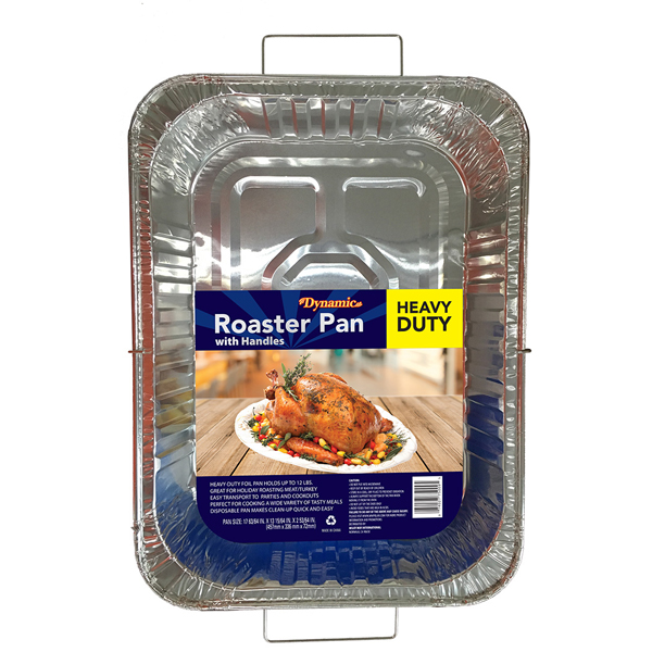 DYNAMIC FOIL ROASTER PAN WITH HANDLES