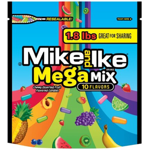MIKE AND IKE MEGA MIX SHARE SIZE