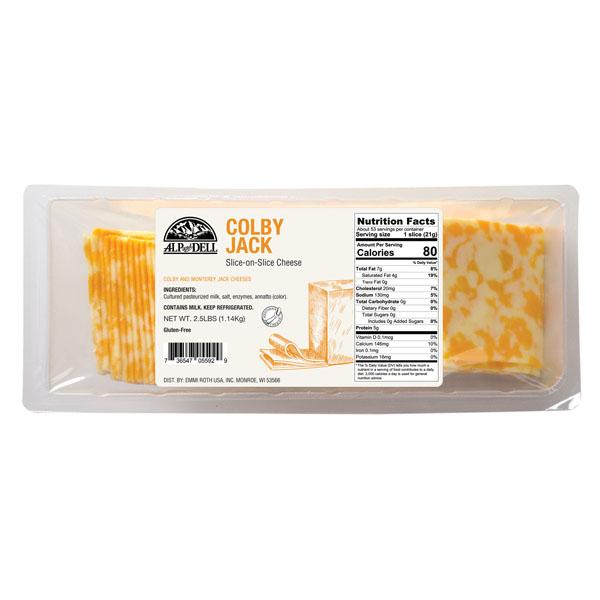 ALP AND DELL SLICED CHEESE COLBY JACK