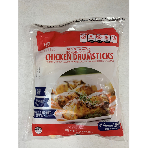 BELLA FARMS CHICKEN DRUMSTICKS IQF - US Foods CHEF'STORE