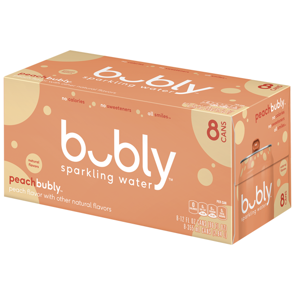 BUBLY SPARKLING WATER PEACH