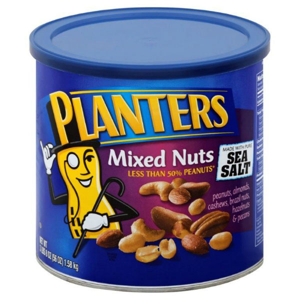 PLANTERS MIXED NUTS WITH PEANUTS