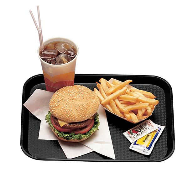 CAMBRO FAST FOOD TRAY BLACK 12 INCH X 16 INCH