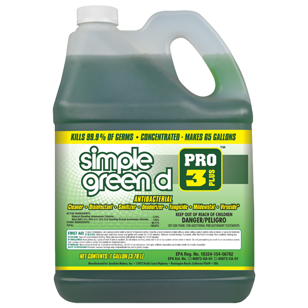 SIMPLE GREEN D PRO 3 PLUS ANTIBACTERIAL CLEANER