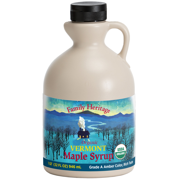 SUN HARVEST FAMILY HERITAGE ORGANIC VERMONT PURE MAPLE SYRUP