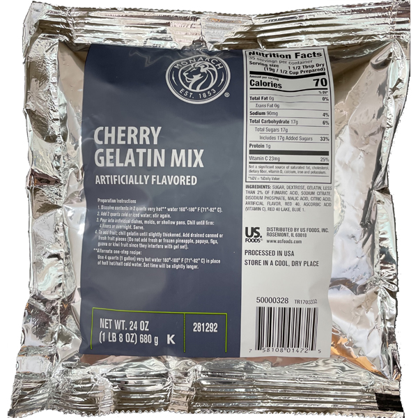 MONARCH GELATIN MIX CHERRY