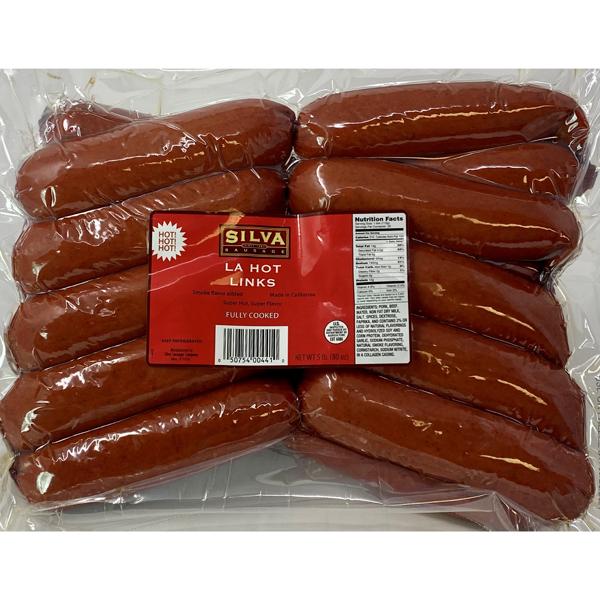Silva All Natural Abf Hot Link Sausage 12 oz