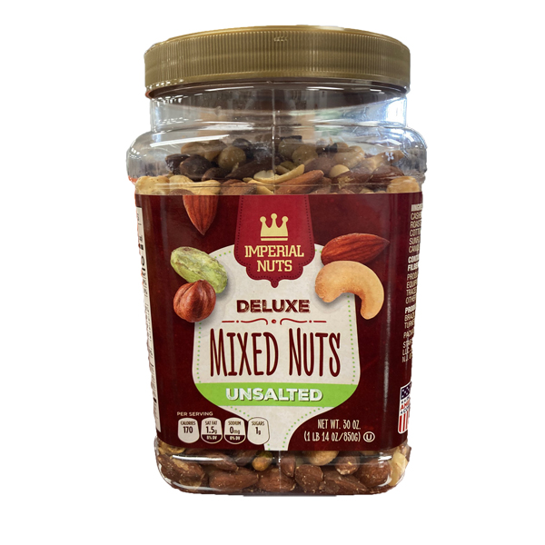 IMPERIAL NUTS DELUXE MIXED NUTS UNSALTED