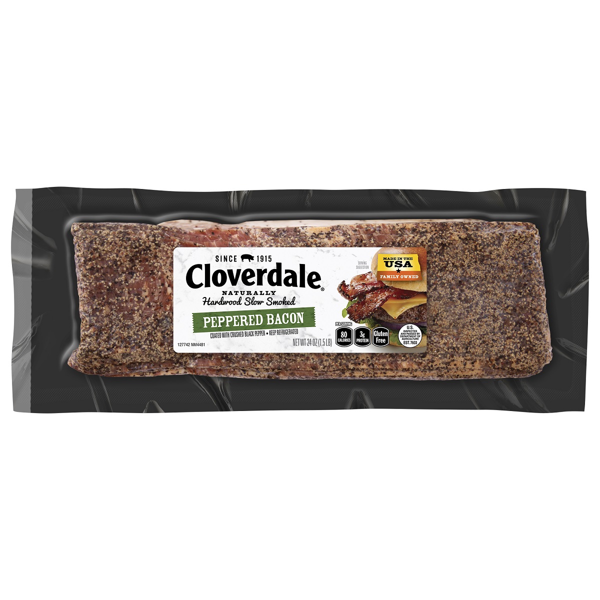 CLOVERDALE SMOKED PEPPERED BACON