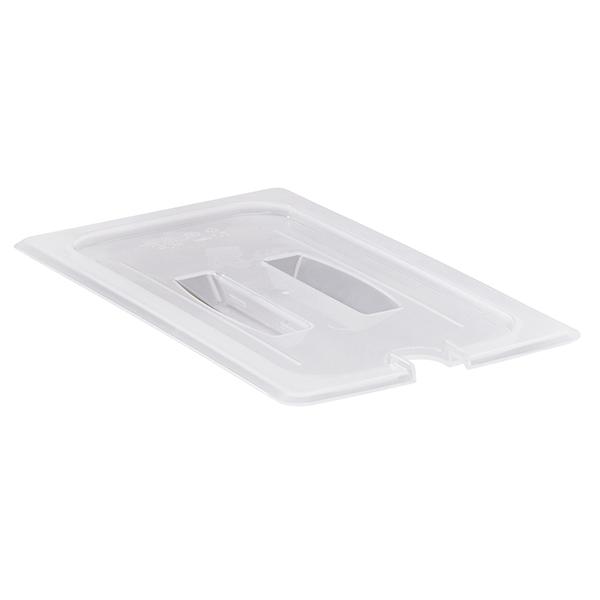 CAMBRO FOOD PAN COVER THIRD SIZE NOTCHED WITH HANDLE