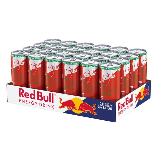 RED BULL ENERGY DRINK WATERMELON EDITION 24 PACK 8.4 OZ CANS