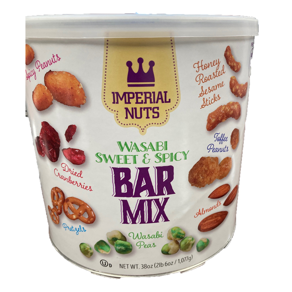 IMPERIAL NUTS WASABI SWEET & SPICY BAR MIX